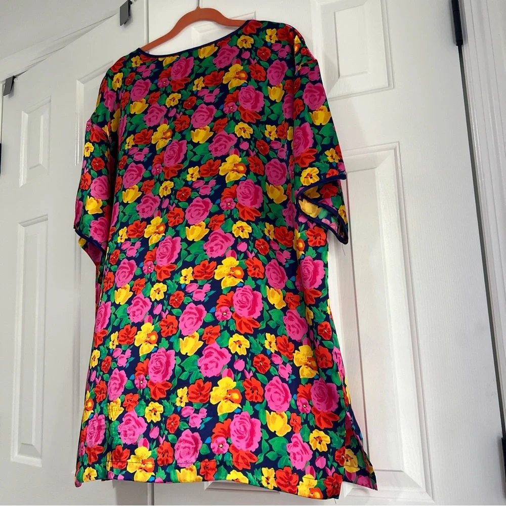 RARE Vintage GOLD Label Victoria’s Secret Sleep Shirt Gown Short Sleeve Blouse L